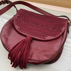 Fossil | Emi Large Saddle Bag (in Wine)